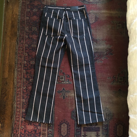 Madewell Cali Denim Boot in Elsie Striped sz 26 - Picture 6 of 7